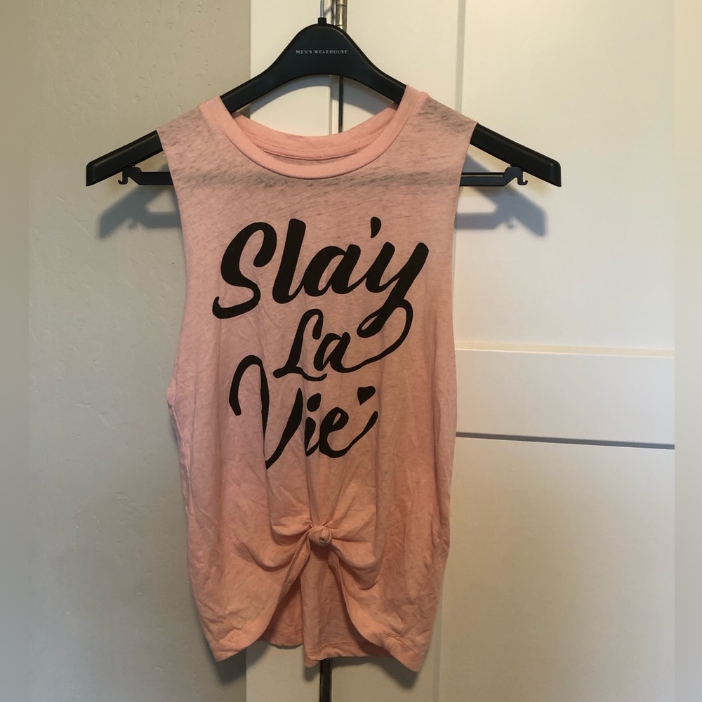 Pink tank size extra small